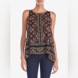 Max Edition paisley print tank blouse top size XLP